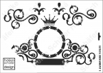 Schablone-Stencil A3 164-0795 Luxus Ornament